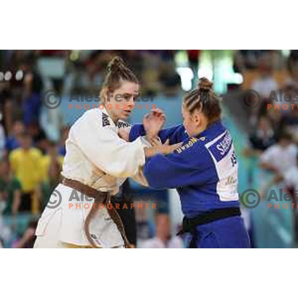 Masa Zavrsnik (SLO) competes in Judo Girls -70kg during EYOF Maribor 2023 in Maribor, Slovenia on July 28, 2023. Foto: Filip Barbalic