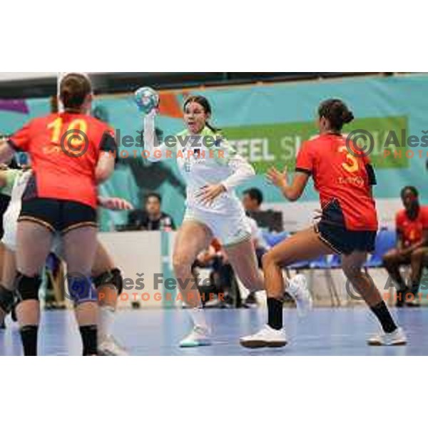 (SLO) in action during Girls Handball match between Slovenia and Spain at EYOF 2023 in Maribor, Slovenia on July 28, 2023. Foto: Filip Barbalic