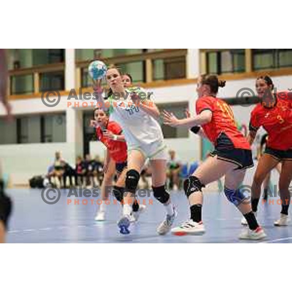 (SLO) in action during Girls Handball match between Slovenia and Spain at EYOF 2023 in Maribor, Slovenia on July 28, 2023. Foto: Filip Barbalic