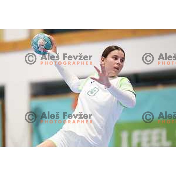 (SLO) in action during Girls Handball match between Slovenia and Spain at EYOF 2023 in Maribor, Slovenia on July 28, 2023. Foto: Filip Barbalic