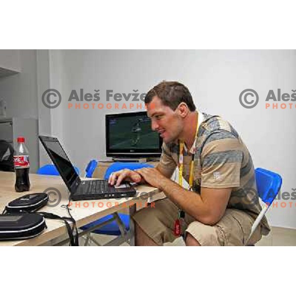 Matjaz Ceraj, Slovenia Olympic team member in Olympic Village at Olympic Games in Beijing, China 6.8.2008. Photo by Ales Fevzer 