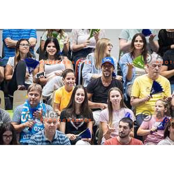 Slovenia supporters during women’s friendly volleyball match between Slovenia and Azerbaijan in Dvorana Tabor, Maribor, Slovenia on August 10, 2023. Photo: Jure Banfi