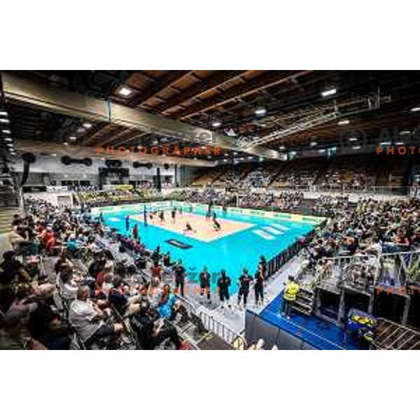 in action during women’s friendly volleyball match between Slovenia and Azerbaijan in Dvorana Tabor, Maribor, Slovenia on August 10, 2023. Photo: Jure Banfi