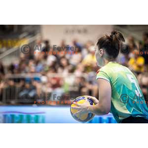 in action during women’s friendly volleyball match between Slovenia and Azerbaijan in Dvorana Tabor, Maribor, Slovenia on August 10, 2023. Photo: Jure Banfi