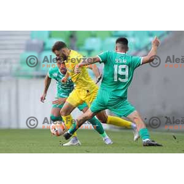 Danijel Sturm in action during Prva liga Telemach 2023/2024 football match between Olimpija and Domzale in Ljubljana, Slovenia on August 12, 2023