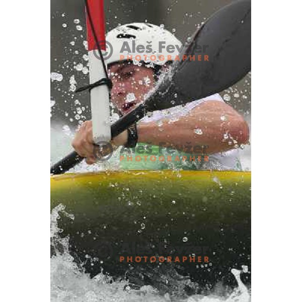 Peter Kauzer during kayak practice on Shunyi Olympic park kayak&canoe course, Olympic Games, Beijing, China 8.8.2008 