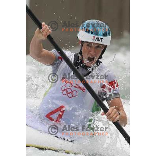 Austrian during kayak practice on Shunyi Olympic park kayak&canoe course, Olympic Games, Beijing, China 8.8.2008 