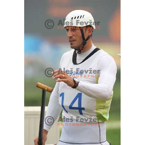 Emir Mujcinovic during kayak practice on Shunyi Olympic park kayak&canoe course, Olympic Games, Beijing, China 8.8.2008 