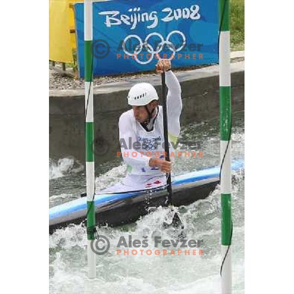 Emir Mujcinovicvv during kayak practice on Shunyi Olympic park kayak&canoe course, Olympic Games, Beijing, China 8.8.2008 