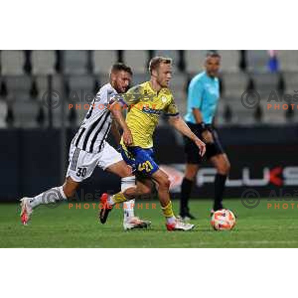 during Prva liga Telemach 2023/2024 football match between Koper and Mura at Bonifika Stadium in Koper, Slovenia on August 14, 2023