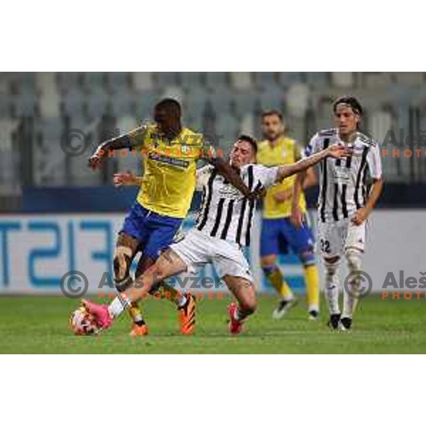 during Prva liga Telemach 2023/2024 football match between Koper and Mura at Bonifika Stadium in Koper, Slovenia on August 14, 2023