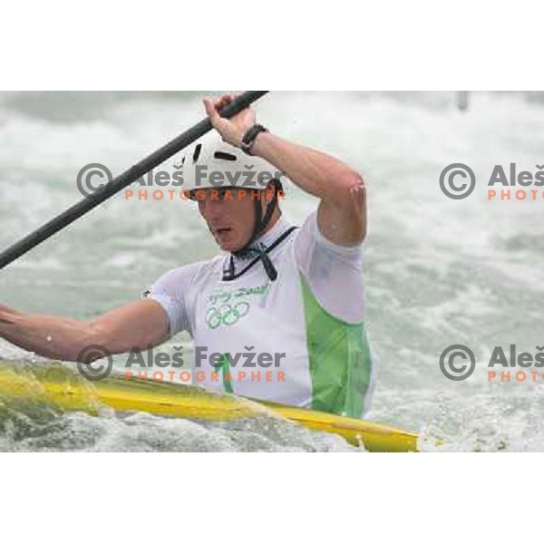 Peter Kauzer during kayak practice on Shunyi Olympic park kayak&canoe course, Olympic Games, Beijing, China 8.8.2008 