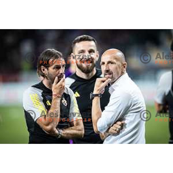 Damir Krznar, head coach of Maribor during UEFA Europa Conference League qualifications football match between Maribor and Fenerbahce in Ljudski vrt, Maribor, Slovenia on August 17, 2023. Photo: Jure Banfi