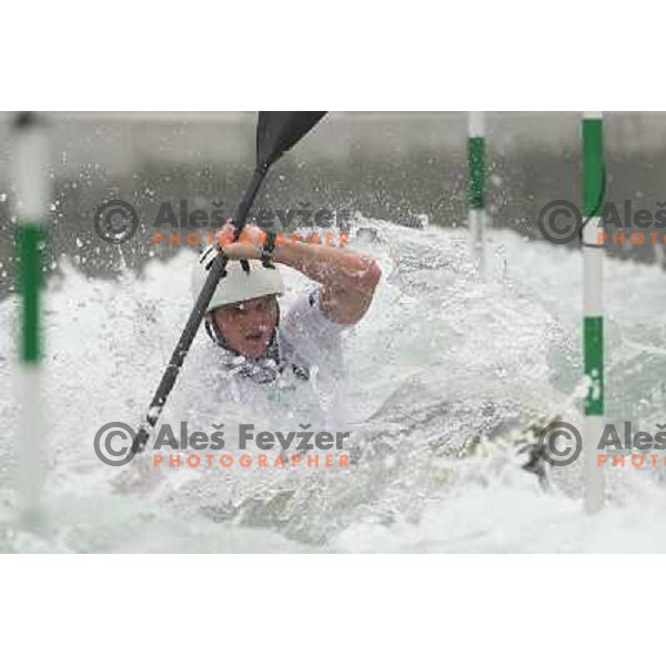 Peter Kauzer during kayak practice on Shunyi Olympic park kayak&canoe course, Olympic Games, Beijing, China 8.8.2008 