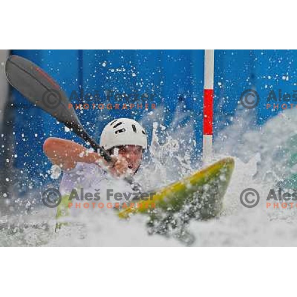 Peter Kauzer during kayak practice on Shunyi Olympic park kayak&canoe course, Olympic Games, Beijing, China 8.8.2008 