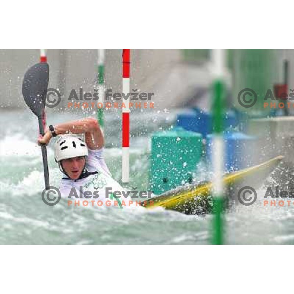 Peter Kauzer during kayak practice on Shunyi Olympic park kayak&canoe course, Olympic Games, Beijing, China 8.8.2008 