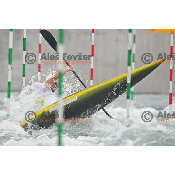 Peter Kauzer during kayak practice on Shunyi Olympic park kayak&canoe course, Olympic Games, Beijing, China 8.8.2008 