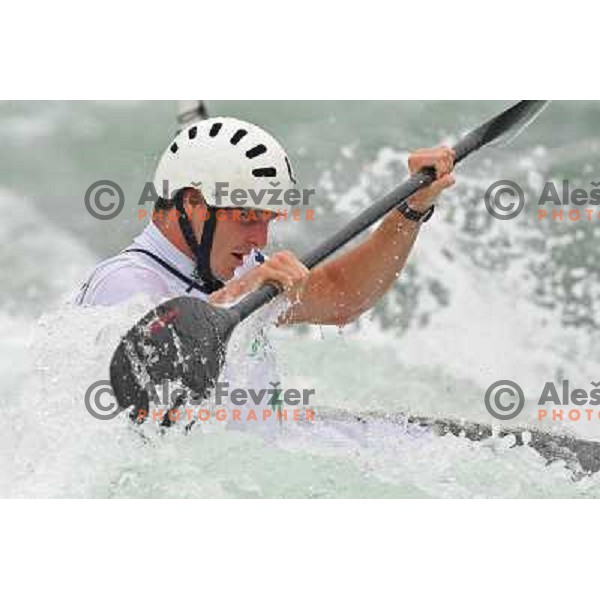 Peter Kauzer during kayak practice on Shunyi Olympic park kayak&canoe course, Olympic Games, Beijing, China 8.8.2008 