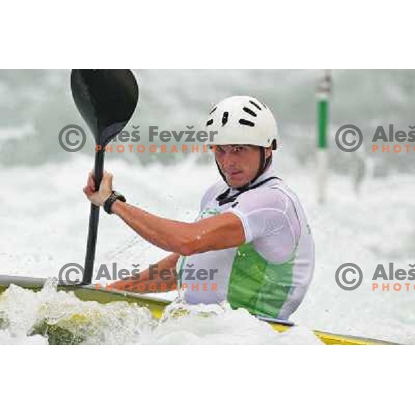 Peter Kauzer during kayak practice on Shunyi Olympic park kayak&canoe course, Olympic Games, Beijing, China 8.8.2008 