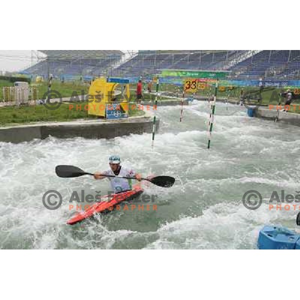 Austrian during kayak practice on Shunyi Olympic park kayak&canoe course, Olympic Games, Beijing, China 8.8.2008 