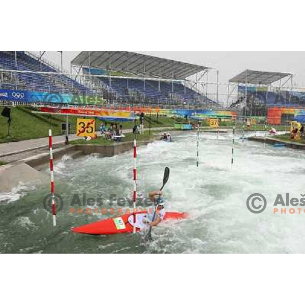 Austrian during kayak practice on Shunyi Olympic park kayak&canoe course, Olympic Games, Beijing, China 8.8.2008 