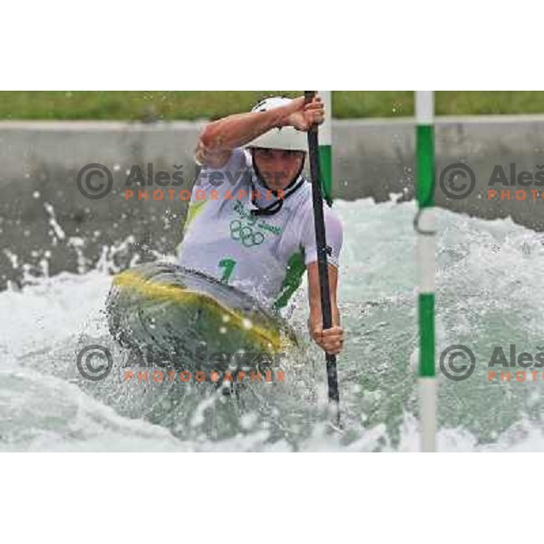 Peter Kauzer during kayak practice on Shunyi Olympic park kayak&canoe course, Olympic Games, Beijing, China 8.8.2008 