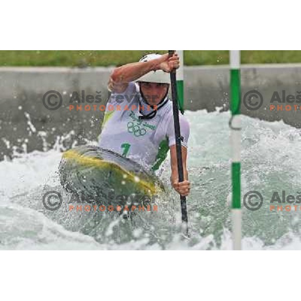 Peter Kauzer during kayak practice on Shunyi Olympic park kayak&canoe course, Olympic Games, Beijing, China 8.8.2008 