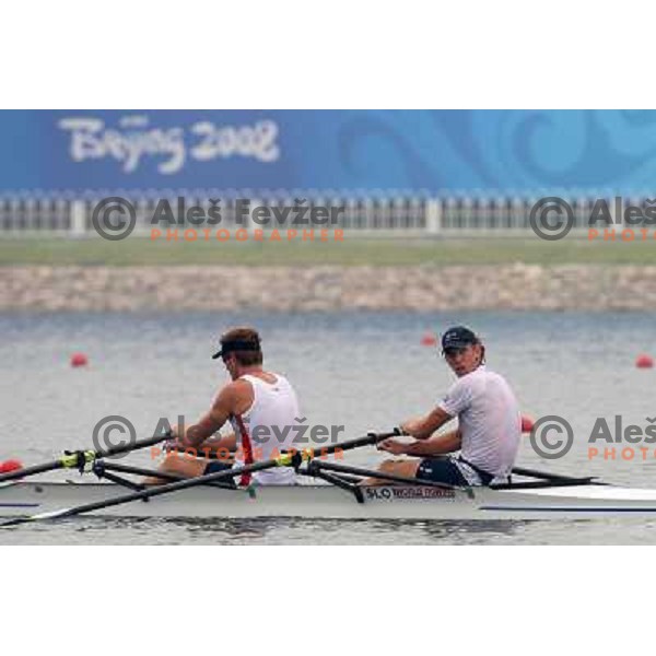 Rowing practice at Shunyi Olympic Park rowing course , Olympic games Beijing, China 8.8.2008 