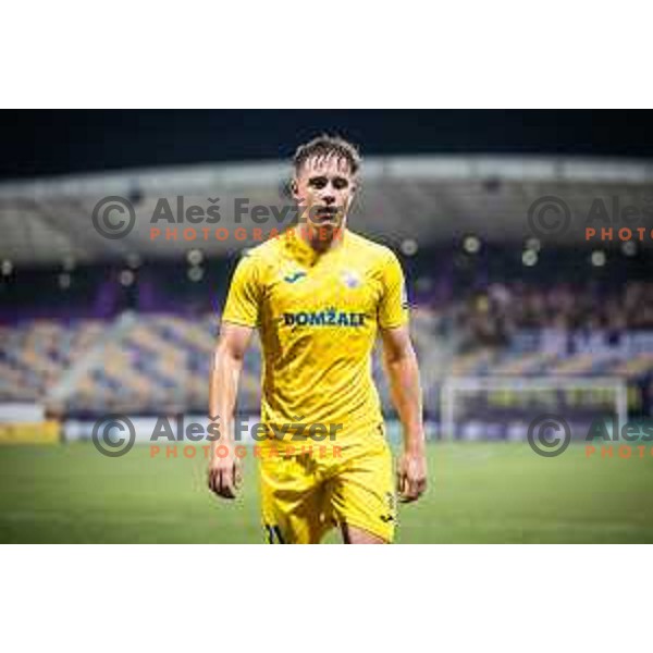 Jost Pisek in action during Prva liga Telemach football match between Maribor and Domzale in Ljudski vrt, Maribor, Slovenia on August 26, 2023. Photo: Jure Banfi