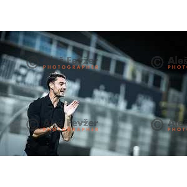 Albert Riera, head coach of Celje during UEFA Europa Conference League qualifications football match between Celje and Maccabi Tel Aviv in Arena z’dezele, Celje, Slovenia on August 31, 2023. Photo: Jure Banfi