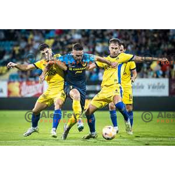 Aljosa Matko in action during UEFA Europa Conference League qualifications football match between Celje and Maccabi Tel Aviv in Arena z’dezele, Celje, Slovenia on August 31, 2023. Photo: Jure Banfi