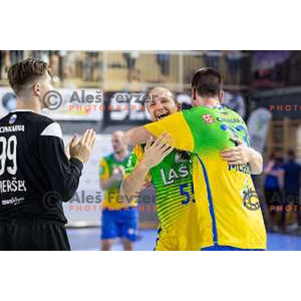 in action during handball Slovenian SuperCup match between Jerusalem Ormoz and Celje Pivovarna Lasko in Ormoz on September 3, 2023