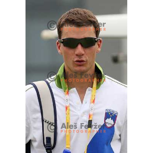 Miha Pirih after Rowing practice at Shunyi Olympic Park rowing course , Olympic games Beijing, China 8.8.2008 