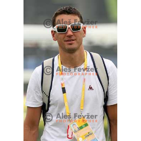 Tomaz Pirih after Rowing practice at Shunyi Olympic Park rowing course , Olympic games Beijing, China 8.8.2008 