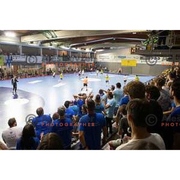 in action during handball Slovenian SuperCup match between Jerusalem Ormoz and Celje Pivovarna Lasko in Ormoz on September 3, 2023