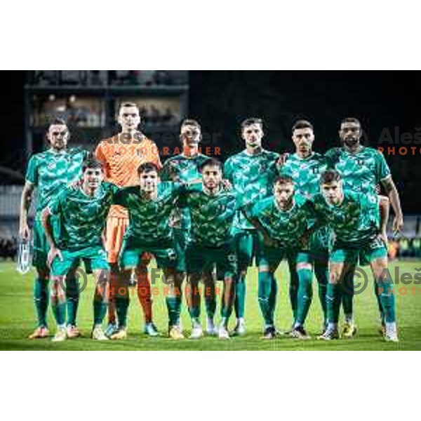 Olimpija starting eleven during Prva liga Telemach football match between Mura and Olimpija in Fazanrija, Murska Sobota, Slovenia on September 3, 2023. Foto: Jure Banfi