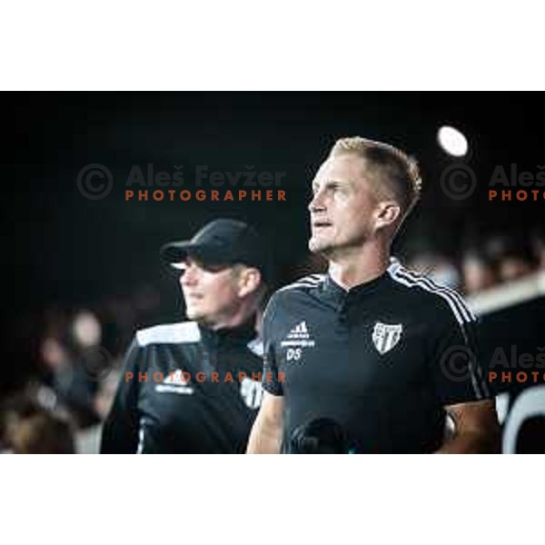 Darjan Slavic, temporary coach of Mura during Prva liga Telemach football match between Mura and Olimpija in Fazanerija, Murska Sobota, Slovenia on September 3, 2023. Foto: Jure Banfi