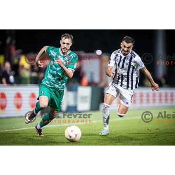 Pedro Lucas Schwaizer in action during Prva liga Telemach football match between Mura and Olimpija in Fazanerija, Murska Sobota, Slovenia on September 3, 2023. Foto: Jure Banfi