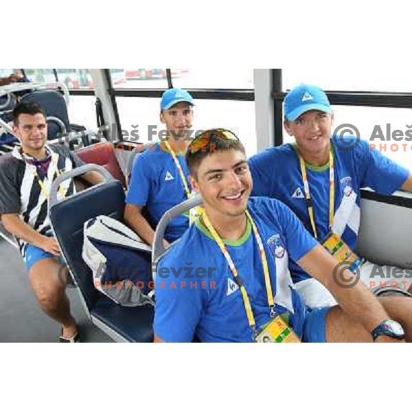 Zupanc, Jurse, Fistravec, Jurse after Rowing practice at Shunyi Olympic Park rowing course , Olympic games Beijing, China 8.8.2008 