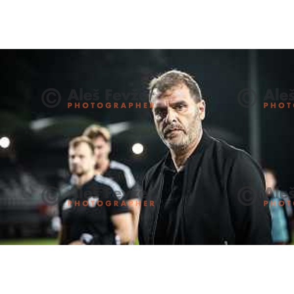 Joao Henriques, head coach of Olimpija during Prva liga Telemach football match between Mura and Olimpija in Fazanerija, Murska Sobota, Slovenia on September 3, 2023. Foto: Jure Banfi