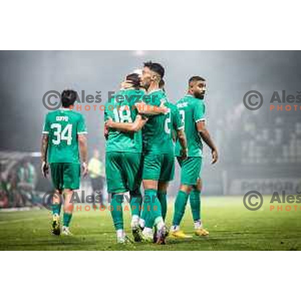 Jorge Fernando Dos Santos Silva celebrating during Prva liga Telemach football match between Mura and Olimpija in Fazanerija, Murska Sobota, Slovenia on September 3, 2023. Foto: Jure Banfi