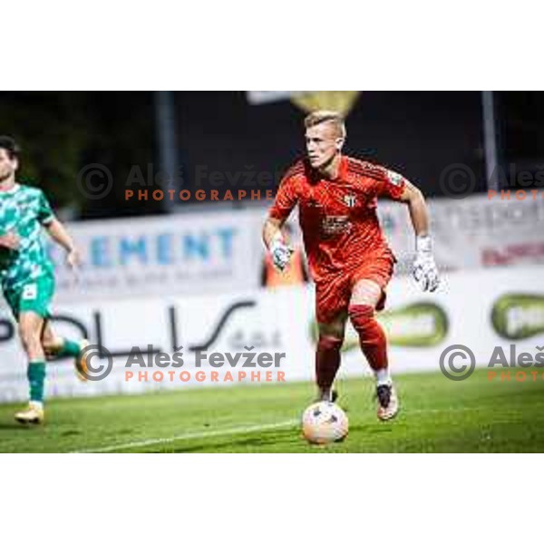 Klemen Mihelak in action during Prva liga Telemach football match between Mura and Olimpija in Fazanerija, Murska Sobota, Slovenia on September 3, 2023. Foto: Jure Banfi