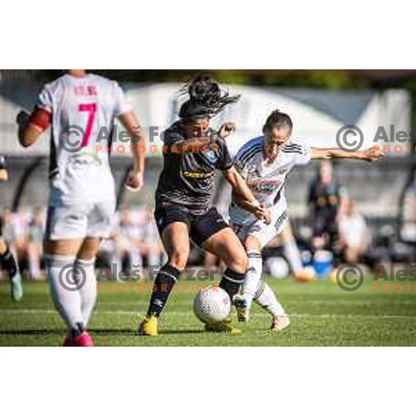 Yana Malakhova in action during UEFA Women Championship League qualifications football match between ZNK Mura Nona and WFC Samegrelo in Fazanerija, Murska Sobota, Slovenia on September 6, 2023. Photo: Jure Banfi