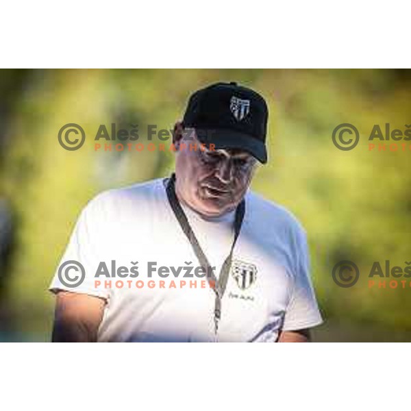 Bojan Jancar, head coach of ZNK Mura Nona during UEFA Women Championship League qualifications football match between ZNK Mura Nona and WFC Samegrelo in Fazanerija, Murska Sobota, Slovenia on September 6, 2023. Photo: Jure Banfi