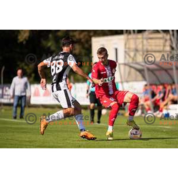 Artem Bilyi during Prva liga Telemach football match between Aluminij and Rogaska in Kidricevo, Slovenia on September 16, 2023.