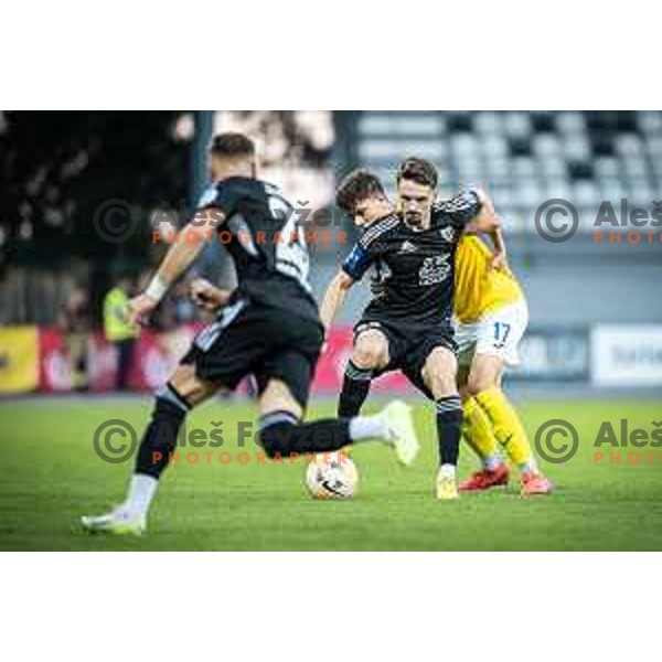 Dardan Shabanhaxhaj in action during Prva liga Telemach football match between Mura and Bravo in Fazanerija, Murska Sobota, Slovenia on September 16, 2023. Photo: Jure Banfi