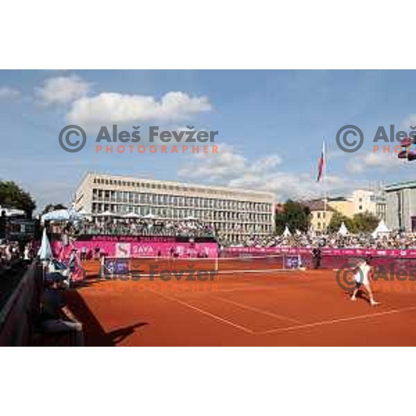 Runner-up Zeynep Sonmez (TUR) of WTA 125 Zavarovalnica Sava Ljubljana, Slovenia on September 17, 2023