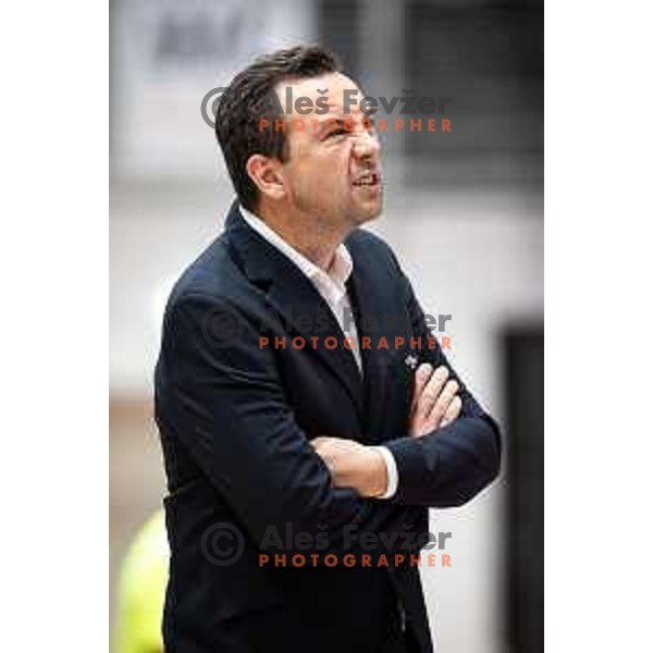 Tomislav Horvat, head coach of Slovenia during FIFA Futsal World Cup 2024 qualifications match between Slovenia and Czech Republic in Dvorana Tabor, Maribor, Slovenia on September 19, 2023. Photo: Jure Banfi