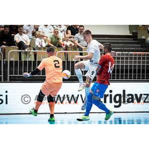 Jeremy Bukovec in action during FIFA Futsal World Cup 2024 qualifications match between Slovenia and Czech Republic in Dvorana Tabor, Maribor, Slovenia on September 19, 2023. Photo: Jure Banfi