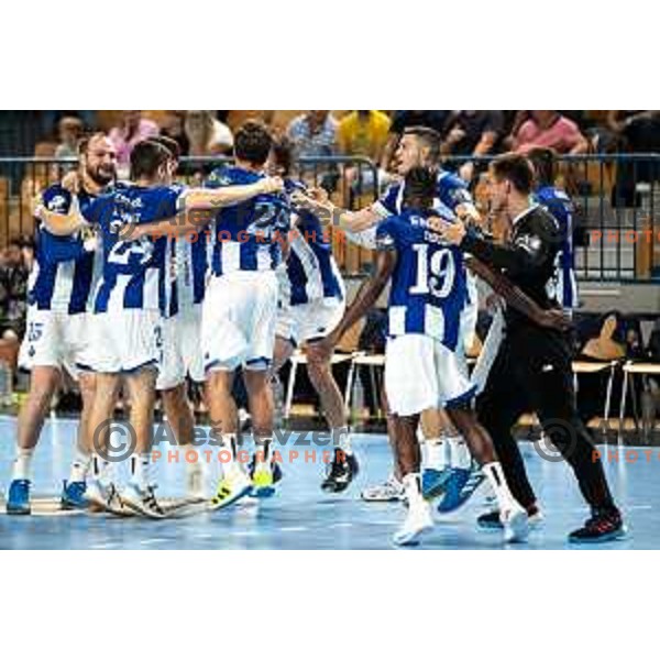 in action during EHF Champions League handball match between Celje Pivovarna Lasko and FC Porto in Zlatorog Arena, Celje, Slovenia on September 20, 2023